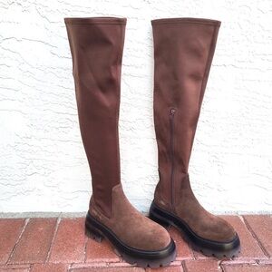 Jeffrey Campbell Brown Over the Knee Women's Boots